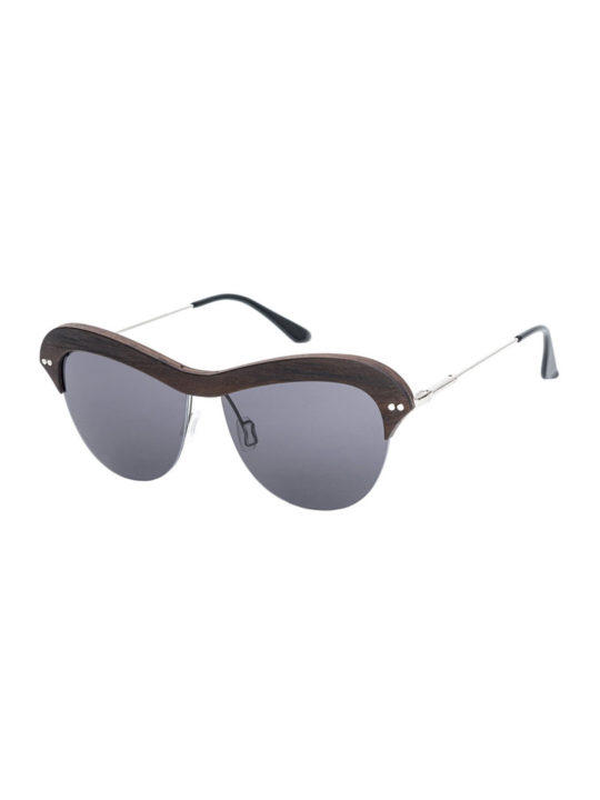 Woodsun Sunglasses Birdie Eucalyptus Black