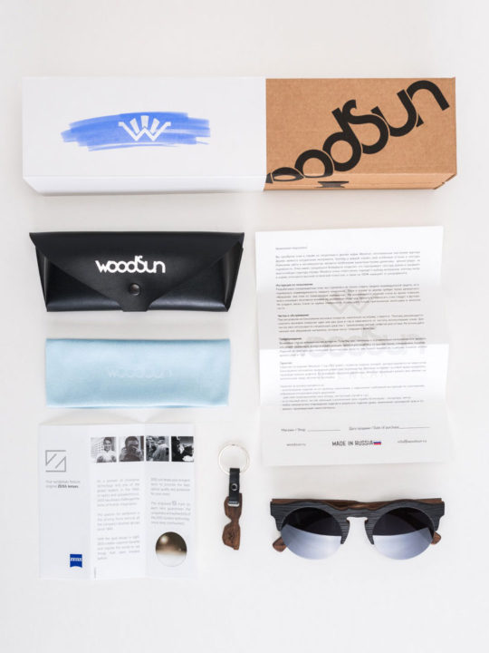 Woodsun Sunglasses Birdie Eucalyptus Black