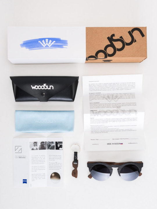 Woodsun Sunglasses New Wave Eucalyptus Black